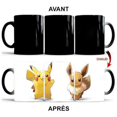 Mug Magique Pikachu et Évoli La Pokémon Boutique