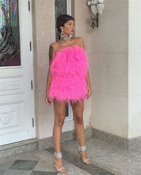 Pink Ostrich Feather Dress Dresses Images 2022