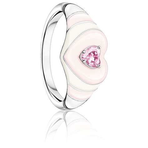 Bague Charm Pop C Ur Rose Argent Tr Thomas Sabo Ocarat