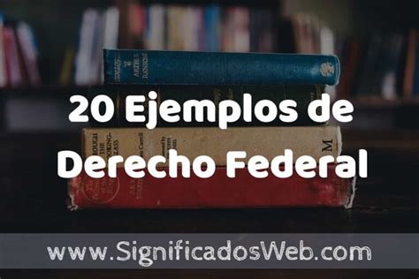 Ejemplos De Derecho Federal Tipos Definici N Y An Lisis