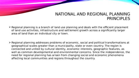 (PPT) National and regional planning principles