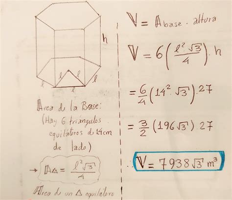 Como Calcular O Volume De Um Prisma Hexagonal Design Talk