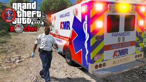 Rick Chocolate Goes To Work For AMR GTA 5 LSPDFR EMS FIRE Agency