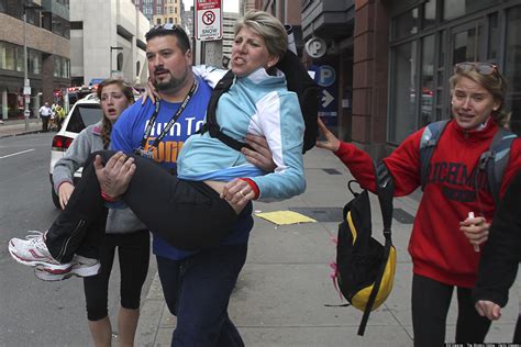 Heroic First Responders At The Boston Marathon Photos Huffpost