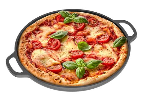 Buy Chef Pomodoro Cast Iron Pizza Pan 12 Inch Pre Seasoned Skillet