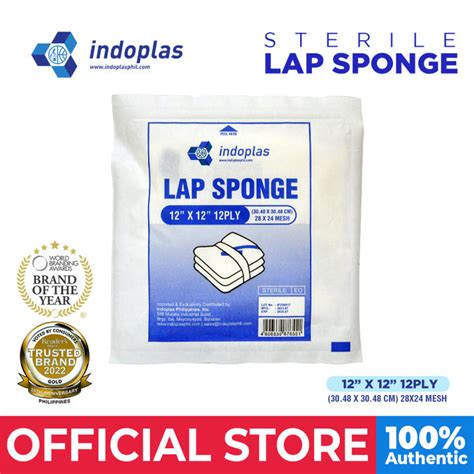 Indoplas Sterile Lap Sponge 12x12 12 Ply 1 Piece Lazada PH