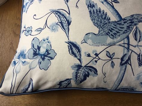 14 X 22 Laura Ashley Summer Palace Royal Blue Bird Etsy