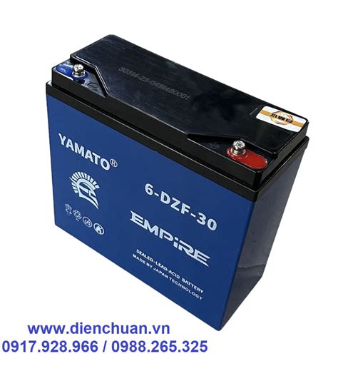 Bình ắc Quy Xe điện 12v 30ah Yamato Empire Plus 6 Dzf 30 6 Fm 30