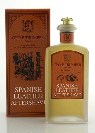 Geo F Trumper Spanish Leather Aftershave Glass bottle 100ml | Rubinov's