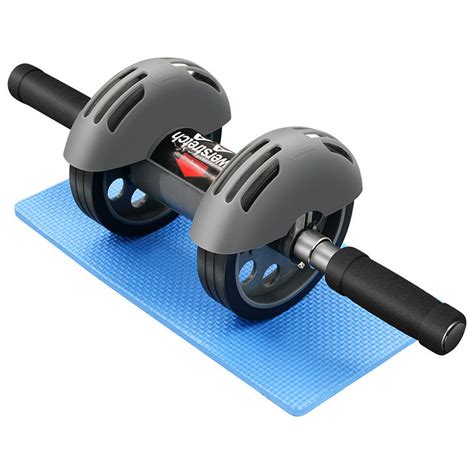 Ab Roller Double Wheel With Thick Knee Mat For Abdominal Fitness Core