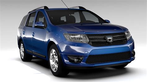 Dacia Logan MCV 2016 Modelo 3D 129 3ds C4d Fbx Lwo Max Ma Obj