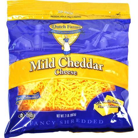 DUTCH FARMS MILD CHEDDAR SHRED 2LB Cheddar Foodtown