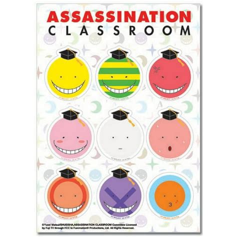 Sticker Assassination Classroom New Koro Sensei Faces Set Toy Ge55543