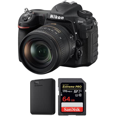 Nikon D500 Dslr Camera With 16 80mm Lens And Storage Kit Bandh