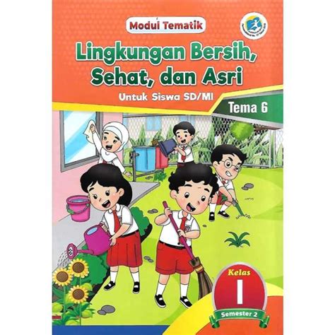 Buku Lks Tematik Tema 6 Kelas 1 Sd Mi Semester 2 Kurikulum 2013