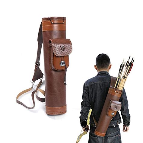 Traditional Archery Quivershoulder Back Quiverbow Leather Etsy