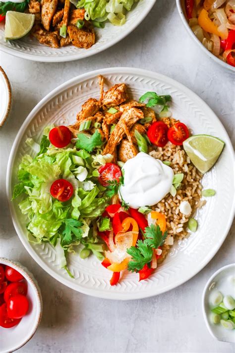 Meal Prep Chicken Taco Bowls - Yes to Yolks