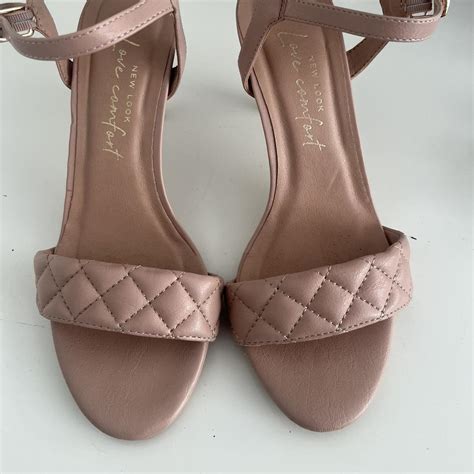 New Look Nude Sandal Heels Size Worn Once Please Depop