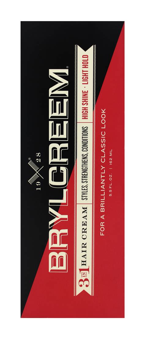 Brylcreem Mens 3 In 1 Hair Cream Shining Styling Conditioning Alcohol Free 55 Ounce