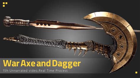 Axe & Dagger - Tutorial Full Process - Blender Market