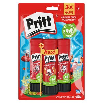 Pritt Glue Stick 43g X 3 Pack Smart Price Specials PnP Home