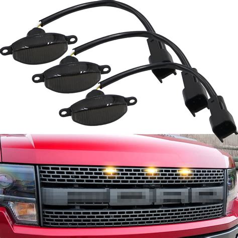 Buy Smoked Lens Amber LED Raptor Lights For 2010 2014 Ford F150 SVT