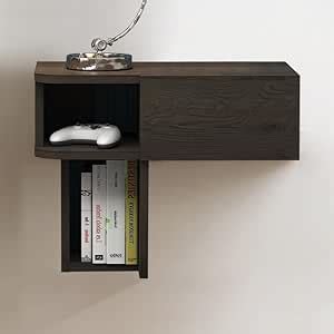 Amazon Bixiaomei Floating Nightstand With Drawer And Open Shelf