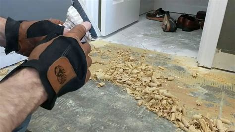 how to get carpet glue off concrete