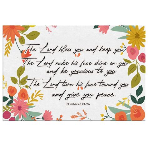 Bible Verse Wall Art Numbers 624 26 The Lord Bless You And Keep You