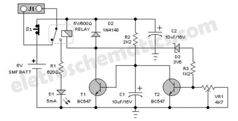 Emergency Light Battery Guard Circuit Diagram Schematic Electronic