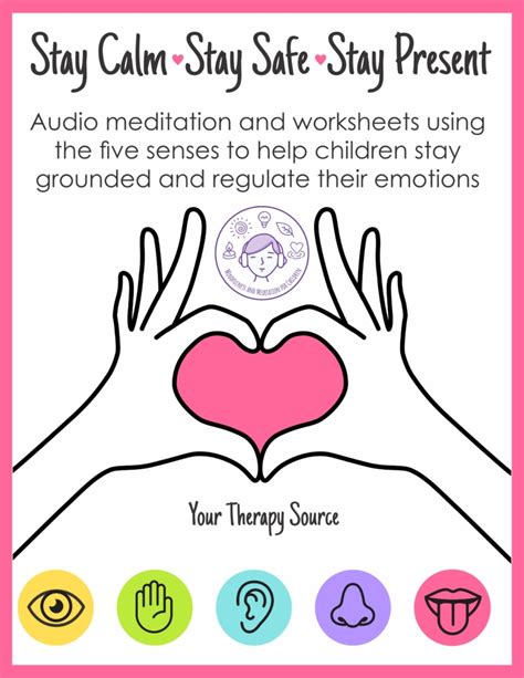 5 Senses Grounding Exercise Pdf Freebie Your Therapy Source