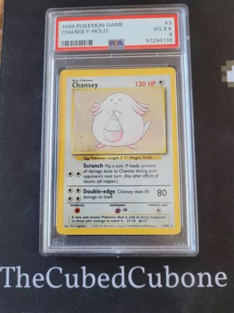 Pok Mon Tcg Wotc Chansey Base Set Holo Rare Psa Eur