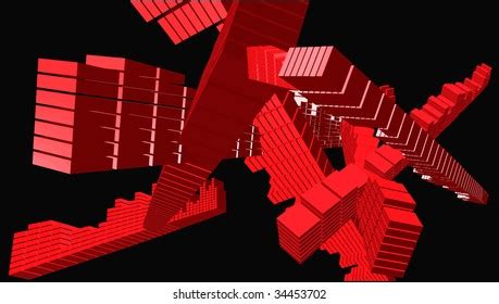 Cube Art Intersection Vector Stock Vector (Royalty Free) 34453702 | Shutterstock