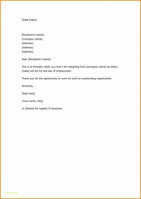 Two Weeks Notice Letter Template Two Weeks Notice Letter Two Weeks