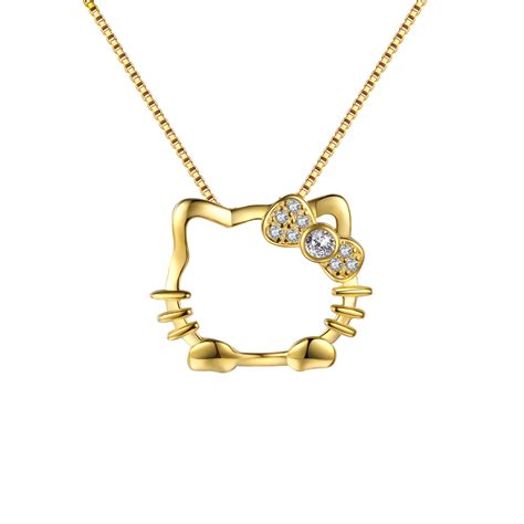 Hello Kitty Gold Necklace