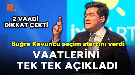 İYİ Parti nin İBB adayı Buğra Kavuncu seçim vaatlerini tek tek açıkladı