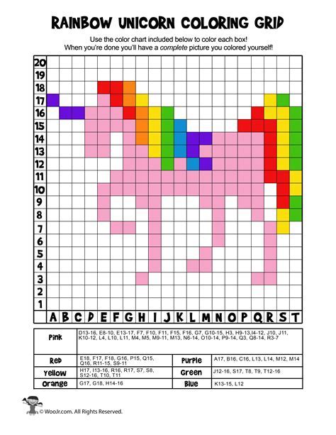 Color By Coordinate Grid Warehouse Of Ideas