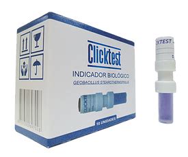 Indicador Biológico ClickTest CX C 10 Unid BrasmedTech Hospitalar