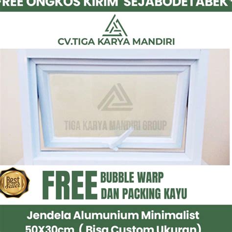 Jual STOK SIAP COD Jendela Alumunium 5x3 Cm Aluminium Window Minimalis