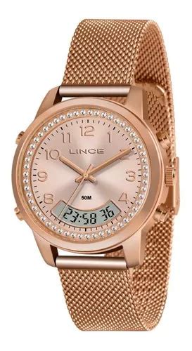 Reloj de pulsera Lince Relógio Relógio LINCE feminino rosê strass