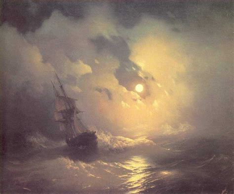 Ivan Aivazovski On Twitter Tempest On The Sea At Nidht 1849