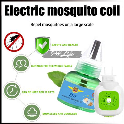 Electric Mosquito Coil Liquid Repellent Safety Odorless Gentle Non