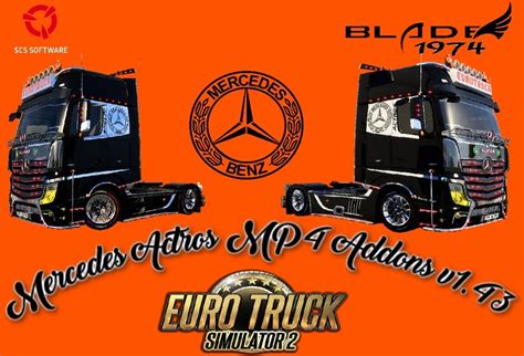 MERCEDES ACTROS MP4 ADDONS V2 1 43 ETS 2 Mods Ets2 Map Euro Truck