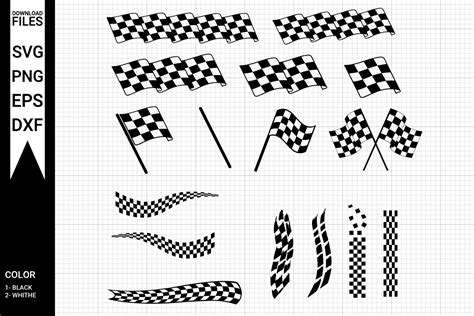 Racing Flag Svg Racing Stripes Svg Graphic By Netartstudio Creative