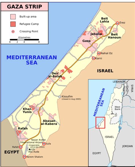 Faixa de Gaza - O que é, Mapa, Onde fica e Conflitos