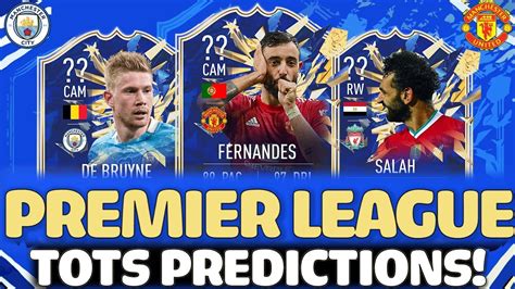 Fifa 21 Premier League Tots Predictions Ft Fernandes De Bruyne