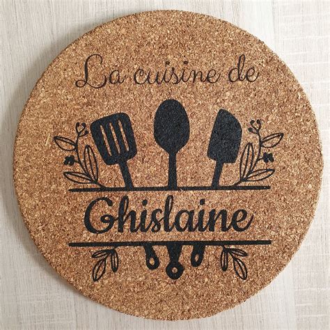 Dessous De Plat Rond La Cuisine De Personnaliser Fais Bois R Ver