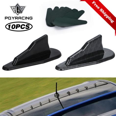 Car Roof Fin Car Spoiler Universal Tuning Roof Diffuser Shark Fins