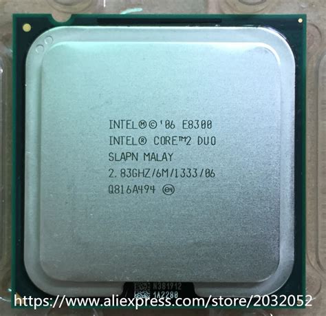 Original Intel Core 2 Duo E8300 CPU Processor (2.8Ghz/ 6M /1333GHz ...