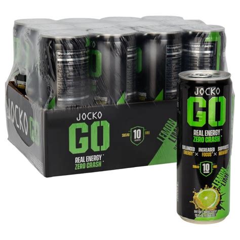 Jocko GO Energy Drink Lemon Lime 12 Pk